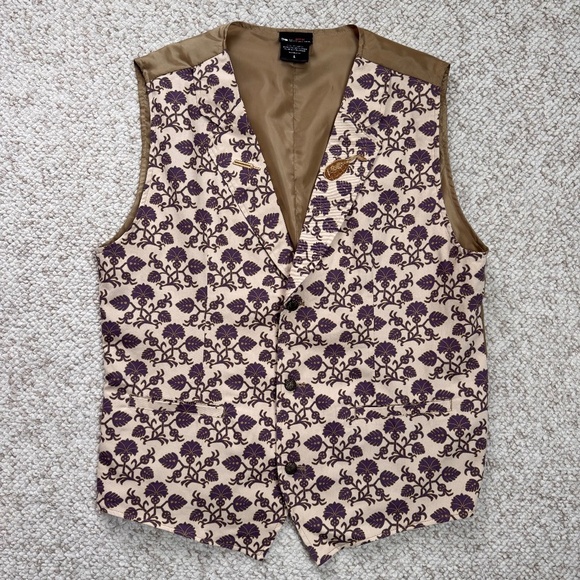 Hot Topic The Witcher Jaskier Floral Button-Up Vest New Size Large L Unisex - Picture 1 of 5